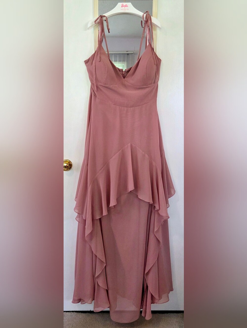 Barbie x AZAZIE Dusty Rose Bridesmaid Dress Size 24 + Bolero